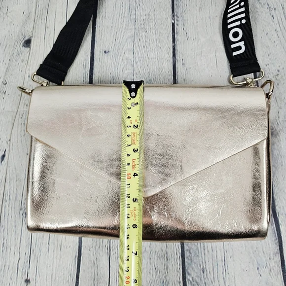 PACO RABANNE PARFUMS | metallic faux leather shoulder bag - Picture 13 of 15